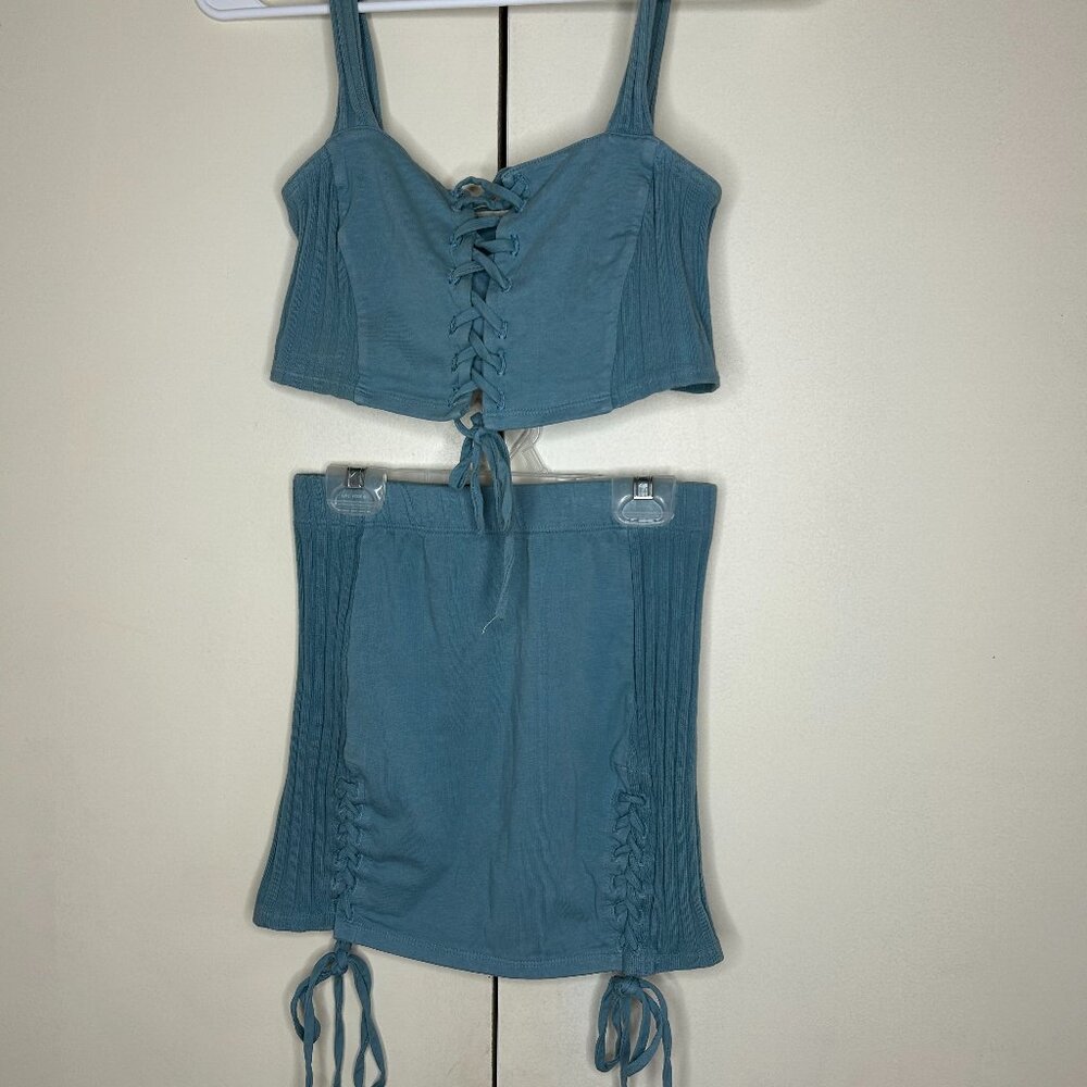 Blue Urban Outfitters Skirt Set
